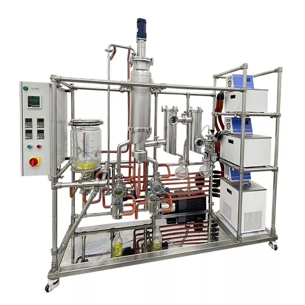 SS304 Short Path Molecular Distillation Essential Oil Distiller Turnkey Solution