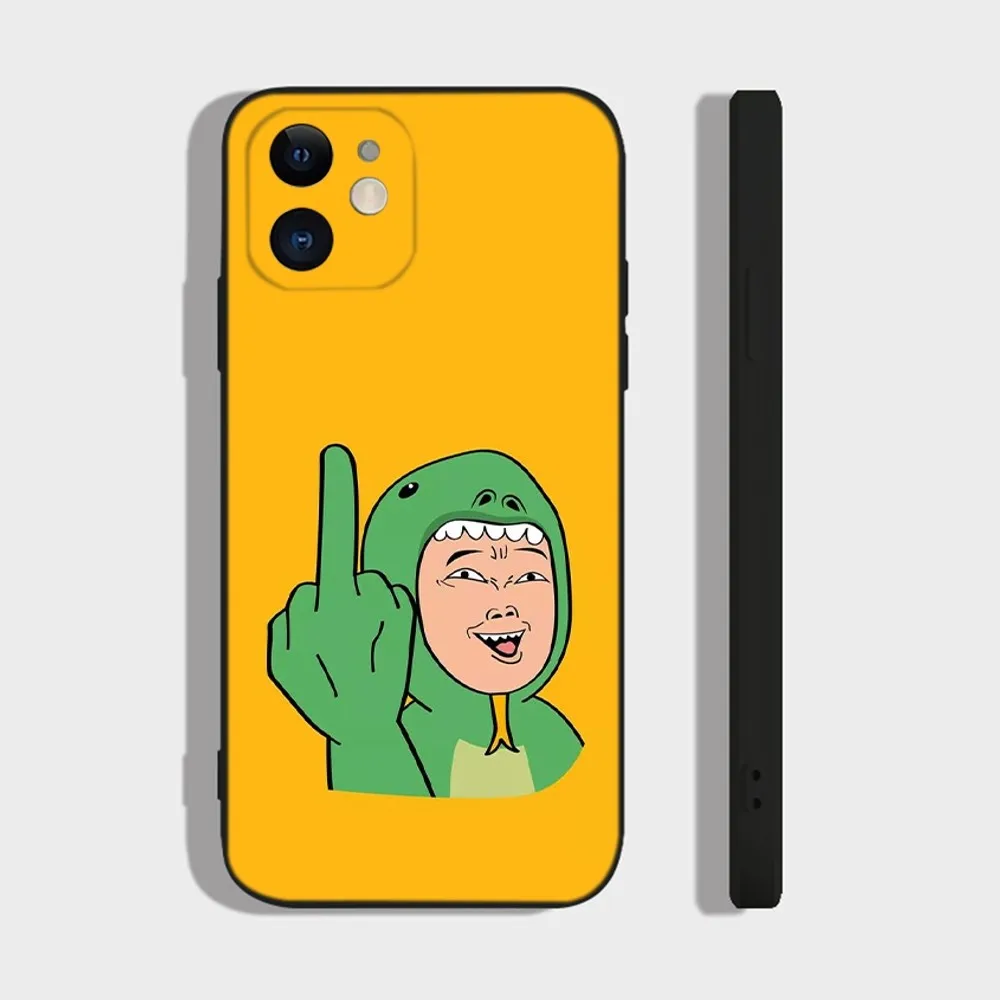 Funny Online Cartoon C-Character Phone Case For iPhone 16,15,14,13,12,11 Plus,Pro,Max,XR,XS,X,7,8 Plus,SE,Mini Silicone Soft