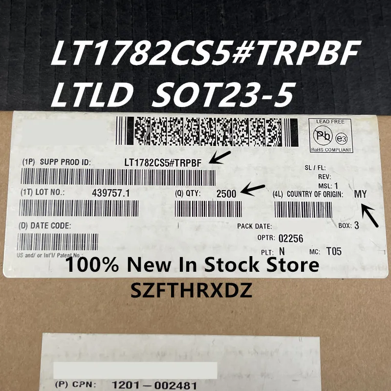 100% NEW ORIGINAL LT1782CS5#TRPBF LTLD LT1782IS5#TRPBF LTLE SOT23-5 LT1782CS6#TRPBF LTIS LT1782IS6#TRPBF LTIT LTXL LTXK SOT23-6