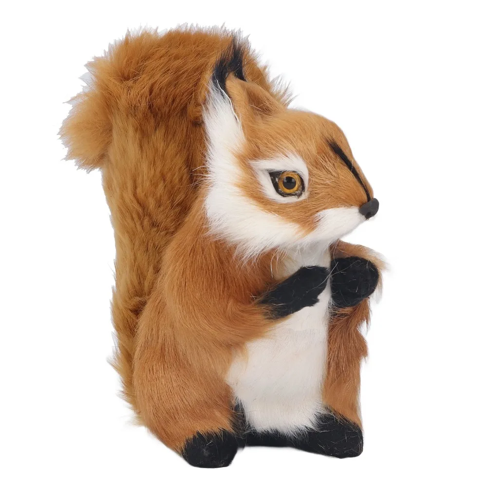 Adorable Animal Large Simulation Squirrel Cute Lifelike Squirrel Simulation Polyethylene Squirrel Statue Garden