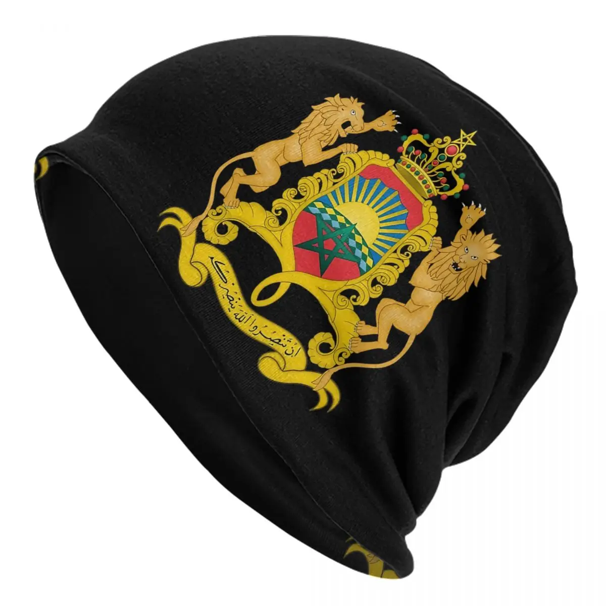 

Марокко с гербом Skullies Шапки-бини Летняя уличная кепка унисекс Теплая повязка на голову Капот