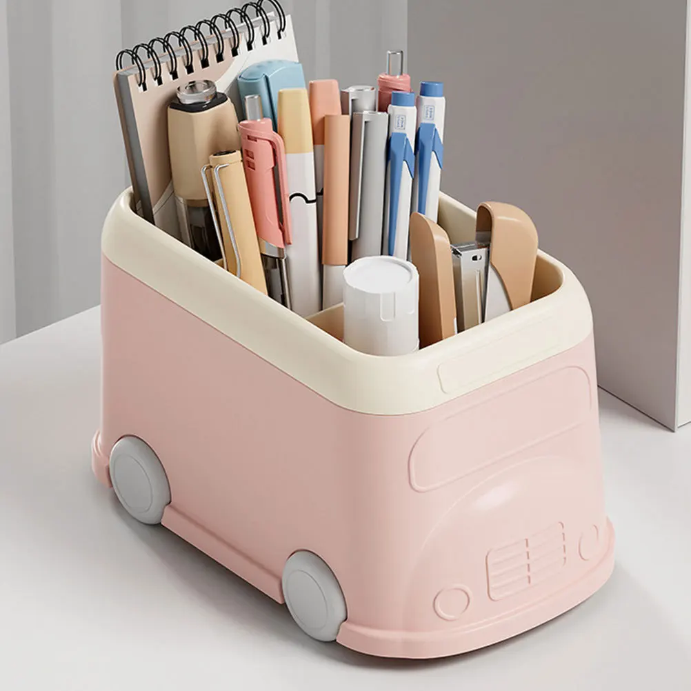 

Multi-Grid Plastic Pens Pencils Holder Desktop Organizer Office Storage Box for Stationery Makeup Essential Oil Sundries Storage