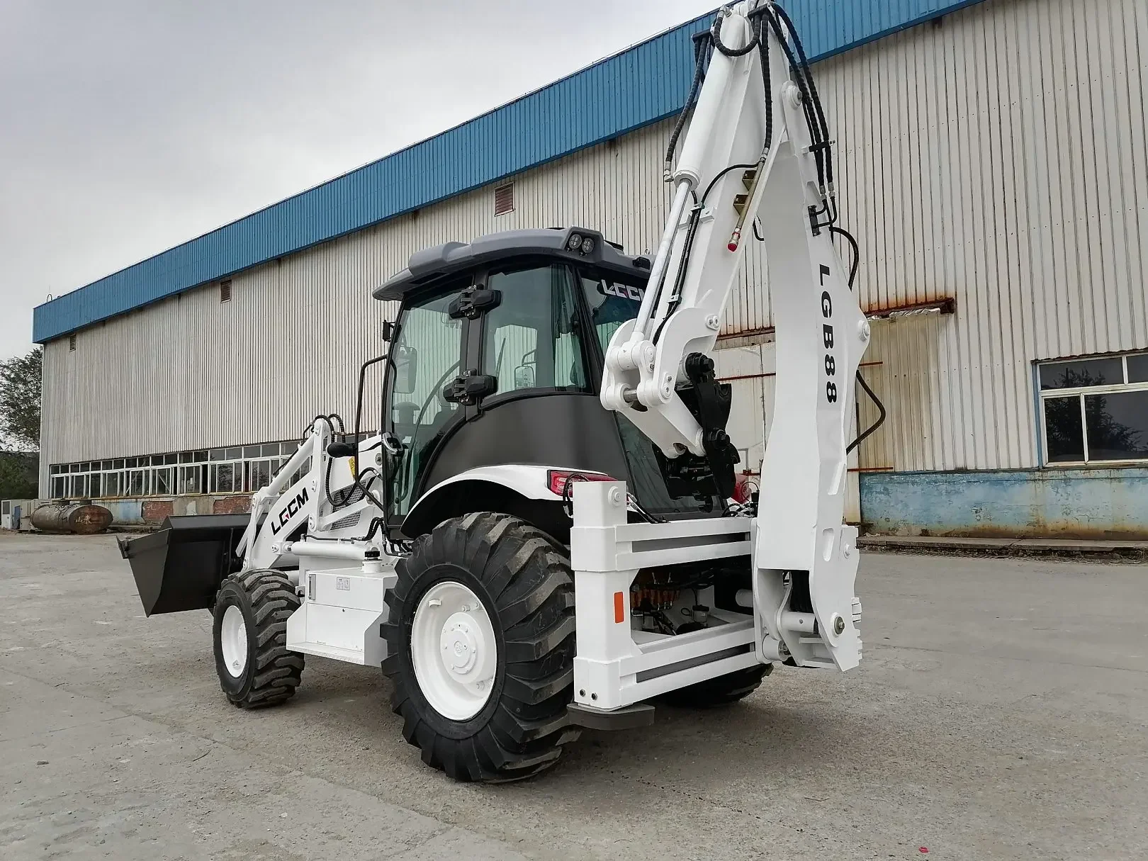 4x4 tractor with loader and backhoe excavator wheel mini backhoe loader