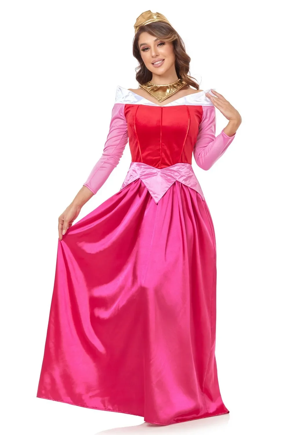 Anime Sleeping Beauty Cosplay Aurora Princess Stage Costume