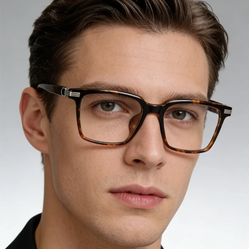 KOCOLIOR Ultralight TR90 Retro Business Reading Glasses Men Anti Blue Light Presbyopic Optical Prescription Customized Eyewear