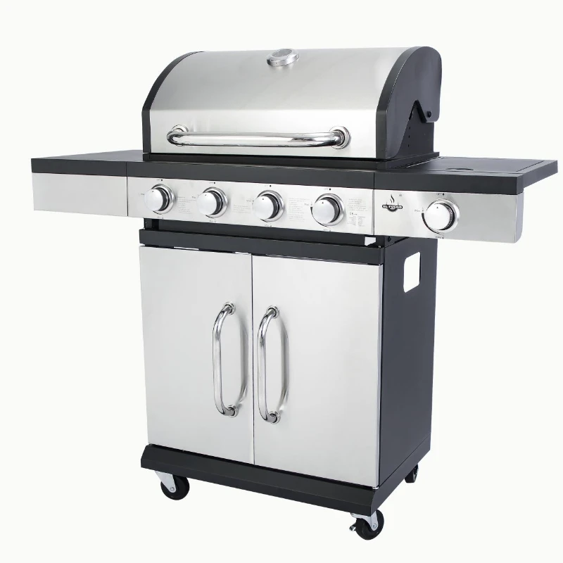 

Outdoor gas grill Household patio American grill Stainless steel stuffy grill