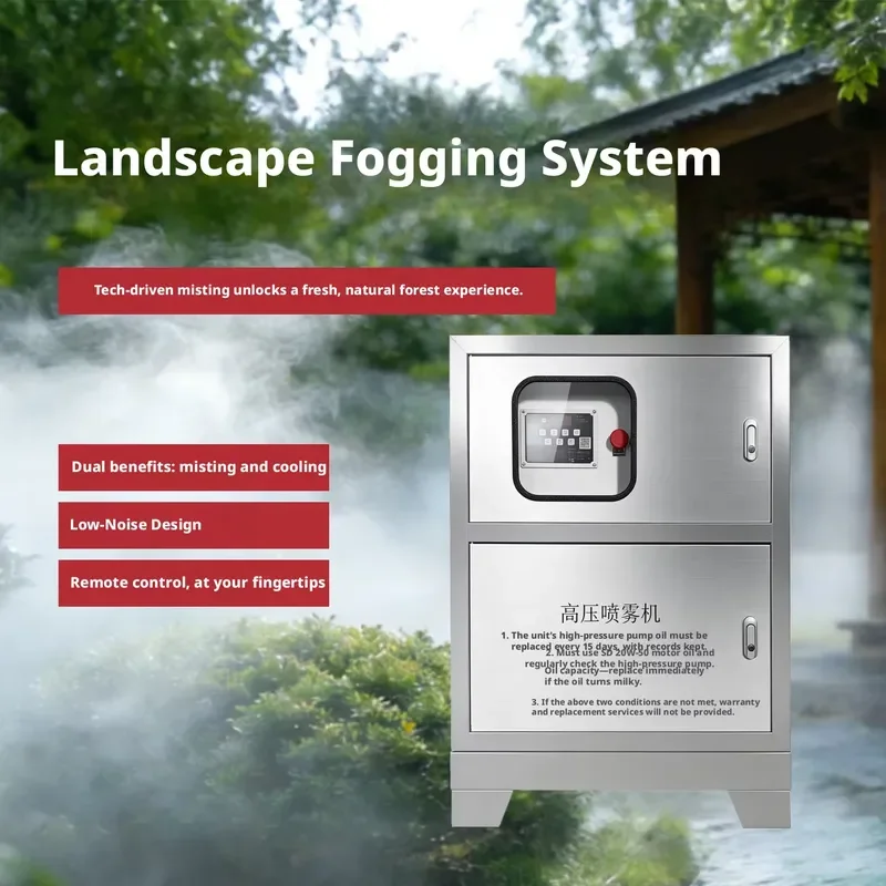 i Daringfish Landscape Mist-Spraying System, High-Pressure Sprayer for Garden Landscaping, Artificial Fog for Courtyards and