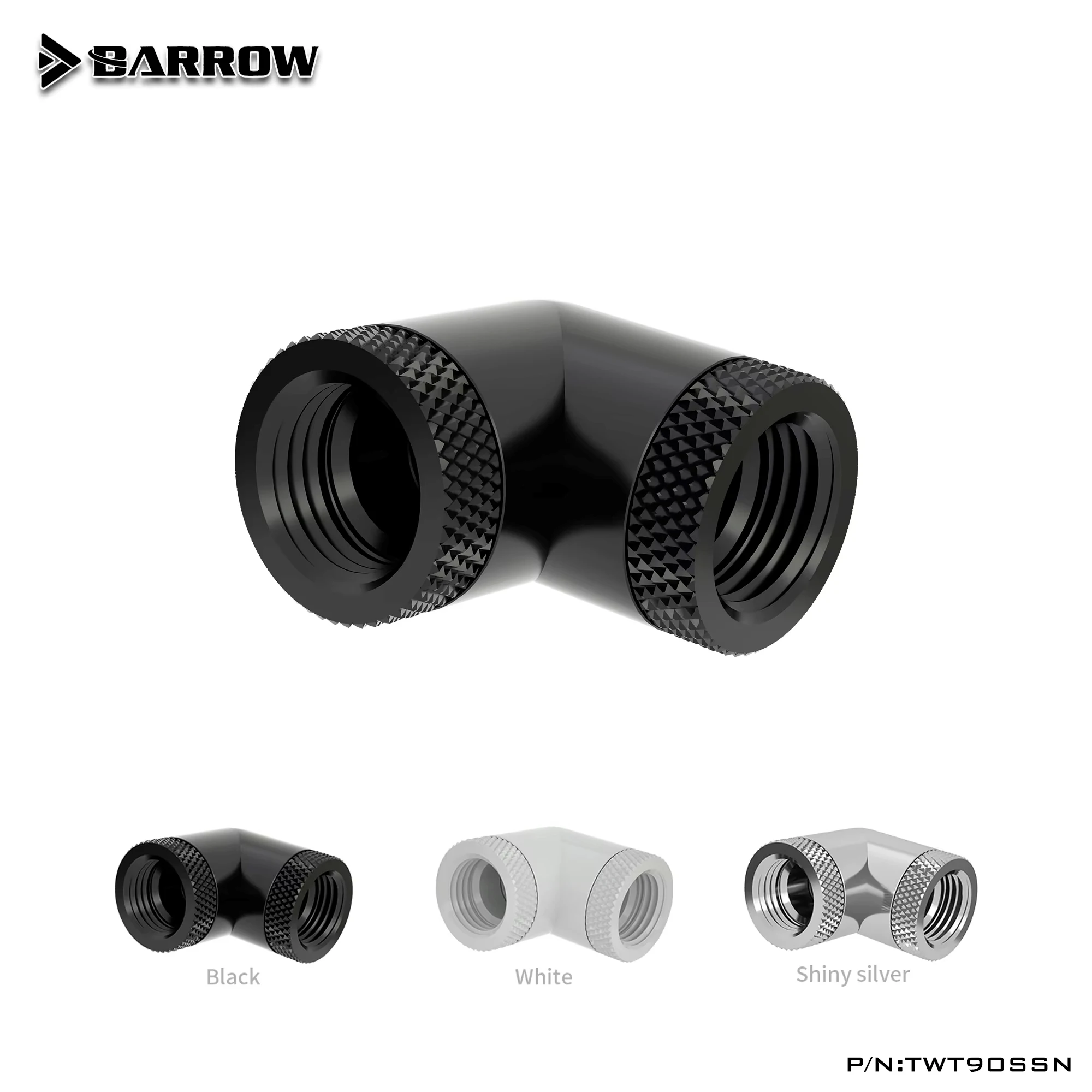 

Barrow G1\4" Fittings 90-Degree Dual Internal Thread Double Rotary Adapter DIY Computer Water Cooling fitting TWT90SSN