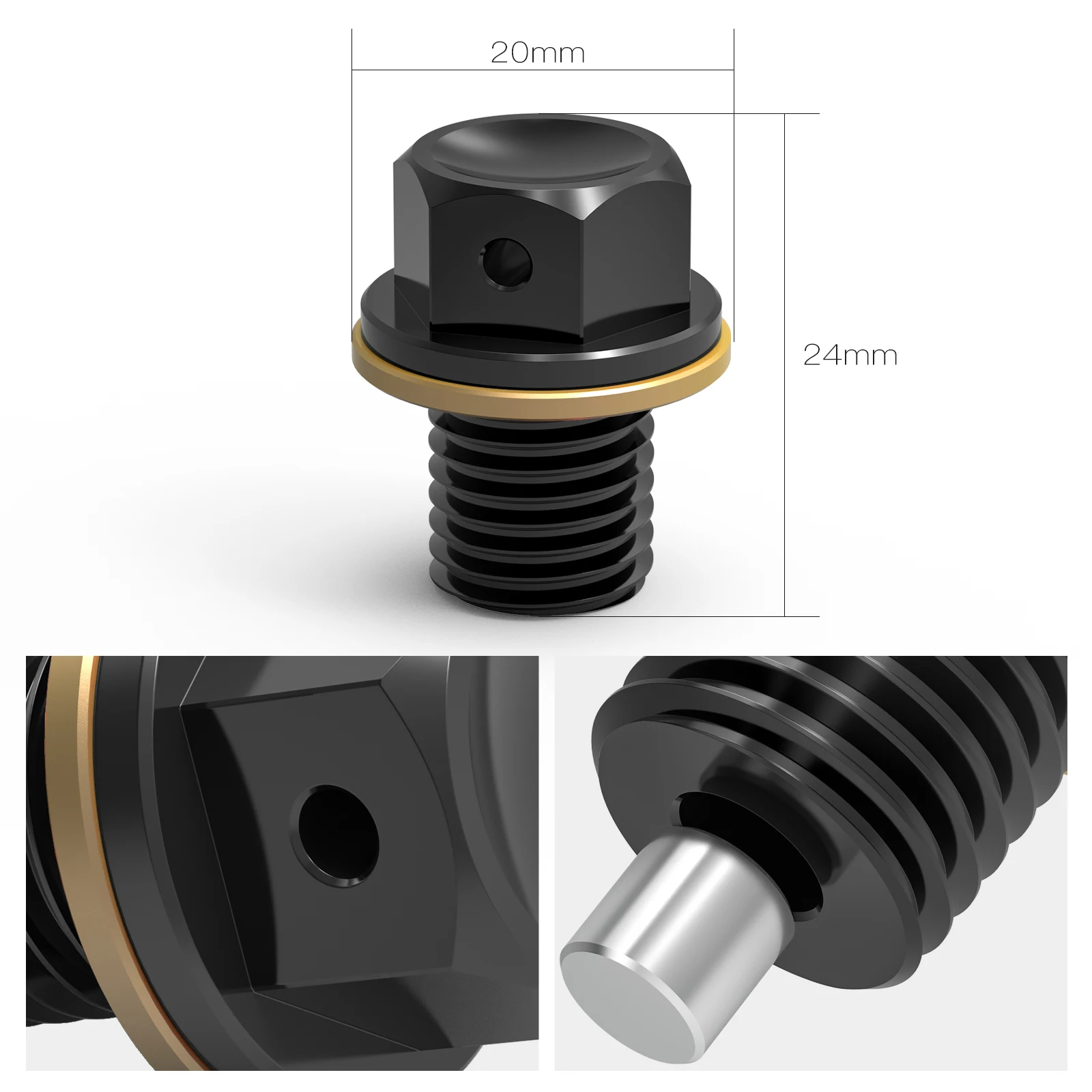 CNC Oil Drain Plug Bolt For Honda XR CRF 50 70 80 100 CR500 CR125R CR250R CRM250 CRF250L/M XR250 XR400 XR600R XR650R CRF1000L