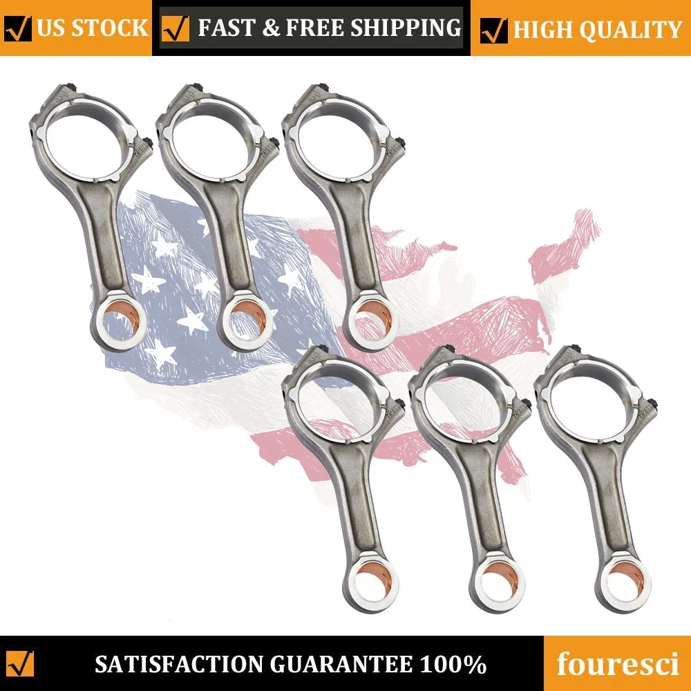 

Набор из 6 шатунов двигателя STD Jeep Ram 1500 3.0L V6 EcoDiesel 2014-2021 гг.