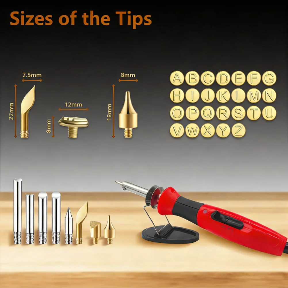 

Профессиональный набор для пирографии: ручка для выжигания по дереву, регулируемая