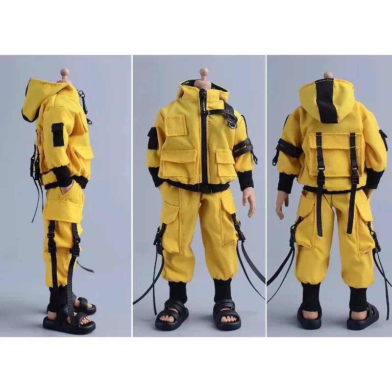 

В наличии: Модная куртка с капюшоном на молнии и леггинсы для мужских фигурок солдат в масштабе 1/12, модель одежды для 6-дюймовых экшн-фигурок и кукол, декор для тела.