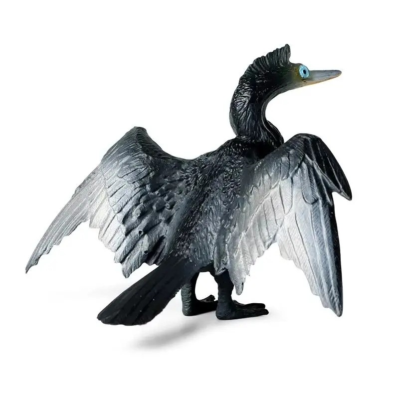 

Simulation animal model cormorant, osprey, water crow, fish eating, bird, bird, children's solid plastic toy ornament