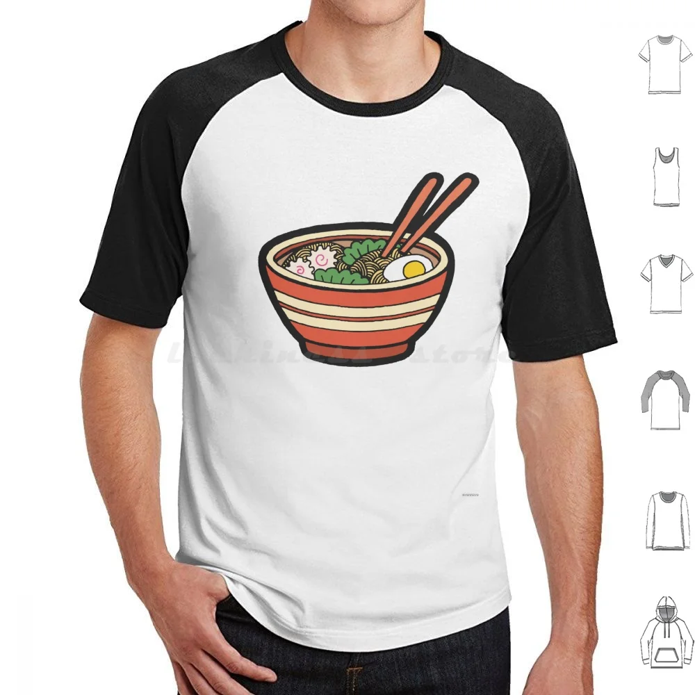 Ramen Bowl Pattern In Orange T Shirt Men Women Kids 6Xl Ramen Bowl Noodle Noodles Soup Japan Japanese Food Chopsticks Egg Pho