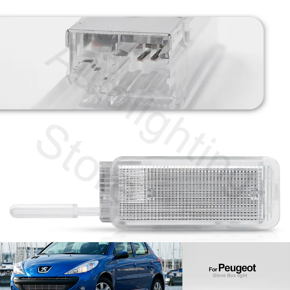 1PC LED Glove Box Boot compartment Light Interior Lamp For Peugeot 308 407 807 3008 5008 Expert 3 Citroen C2 C3 C4 C5 C6 C8 SAXO