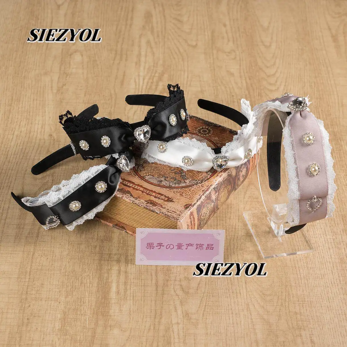 japanese-mass-production-handmade-kawaii-love-rhinestone-bow-lace-headband-sweet-and-cute-bead-headwear-hair-accessories