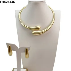 Yuminglai Dubai Jewelry Sets Simple Choker High Quality Jewelry for Women FHK21446