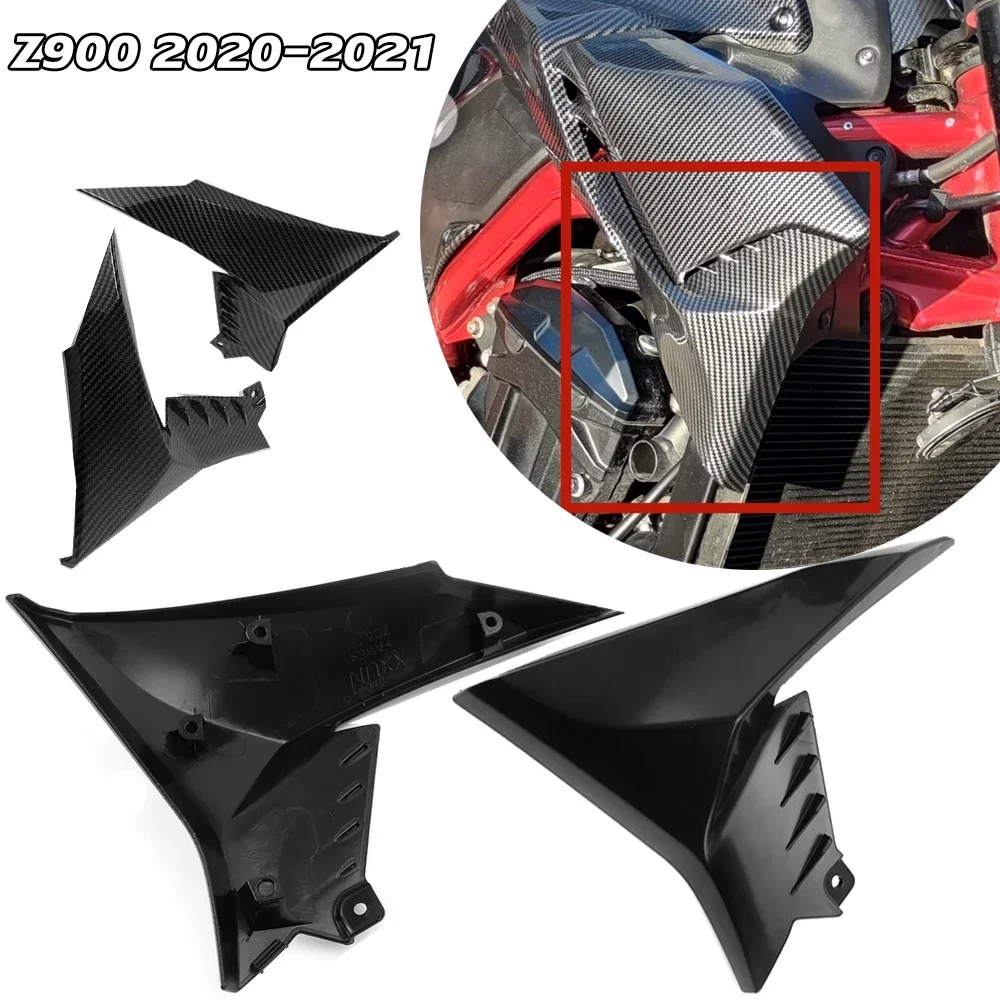 

Z900 Gas Tank Front Side Trim Cover Radiator Panel Fairing for Kawasaki Z 900 ZR900 2020 2021 Motorcycle Part Carbon Fiber Green