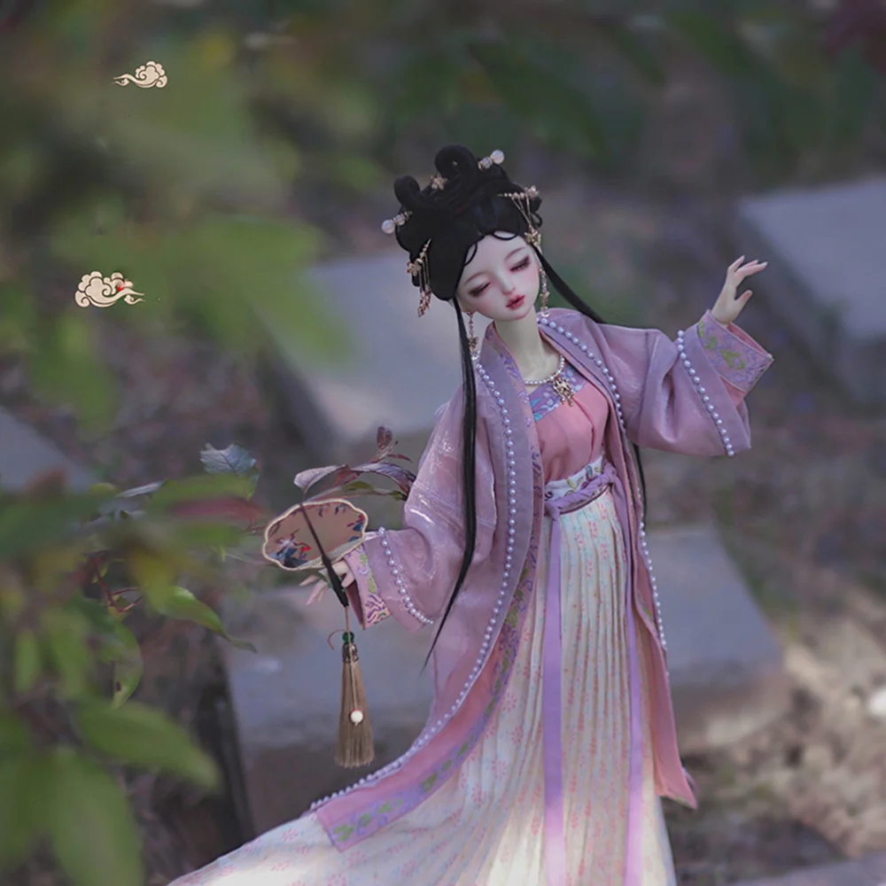 1/4 1/3 Scale BJD Ancient Costume Clothes Chinese Hanfu Fairy Dress Outfit For BJD/SD MSD SD13 EID Big Girl Accessories C1733