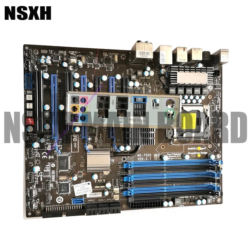 For MS-7522 Mtherboard VER:3.1 LGA 1366 DDR3 Mainboard 100% Tested Fully WorkMA