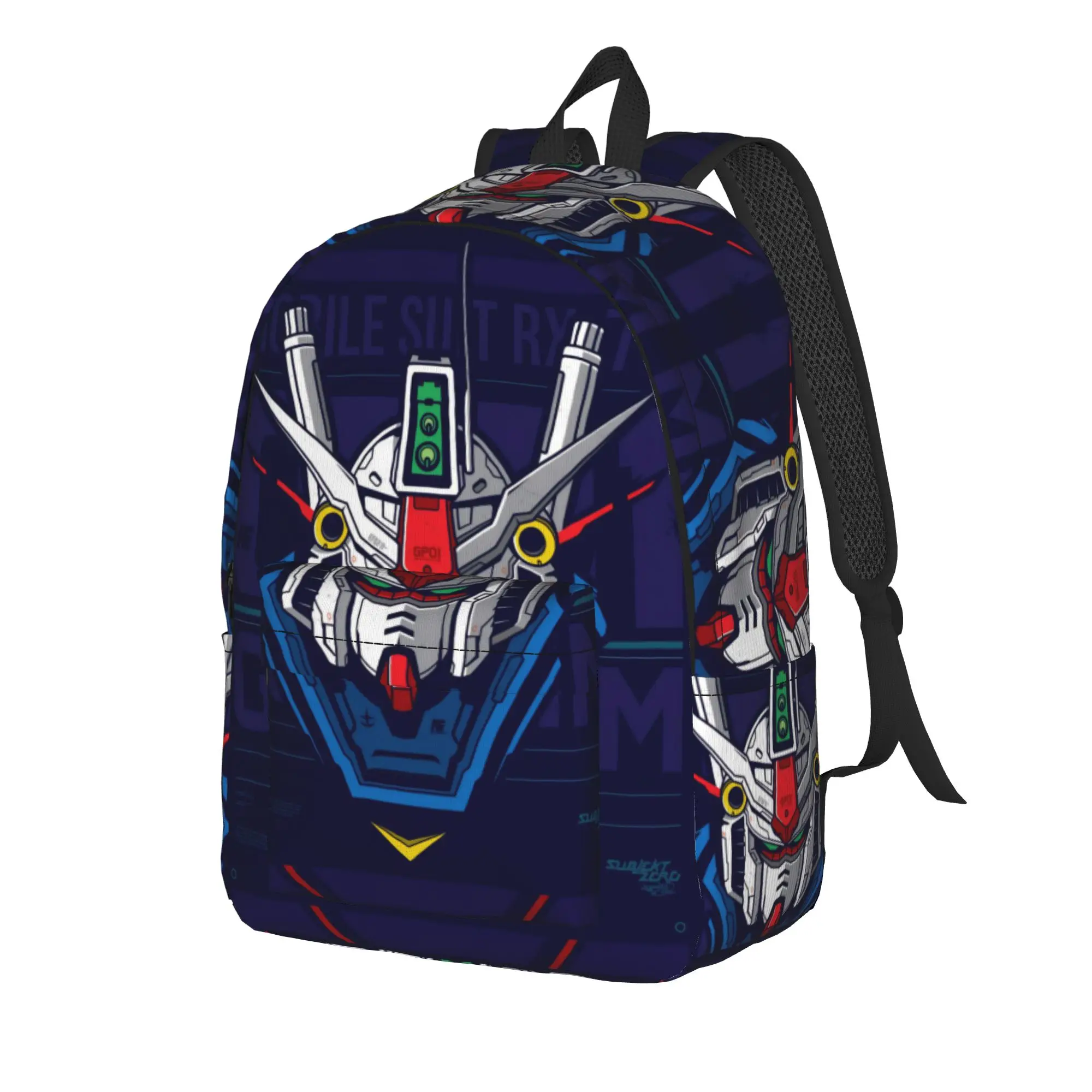 mobile suit gundams Backpack for Men Women Teenage Student Business Daypack  Laptop Shoulder Bag Outdoor
