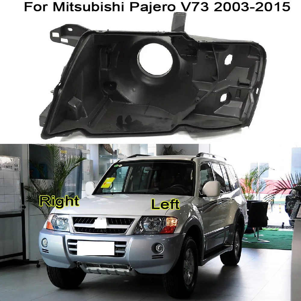 

For Mitsubishi Pajero V73 2003-2015 Headlamp Base Replace Original Car Headlights Bottom Shell Plastic PP Frameauto Parts