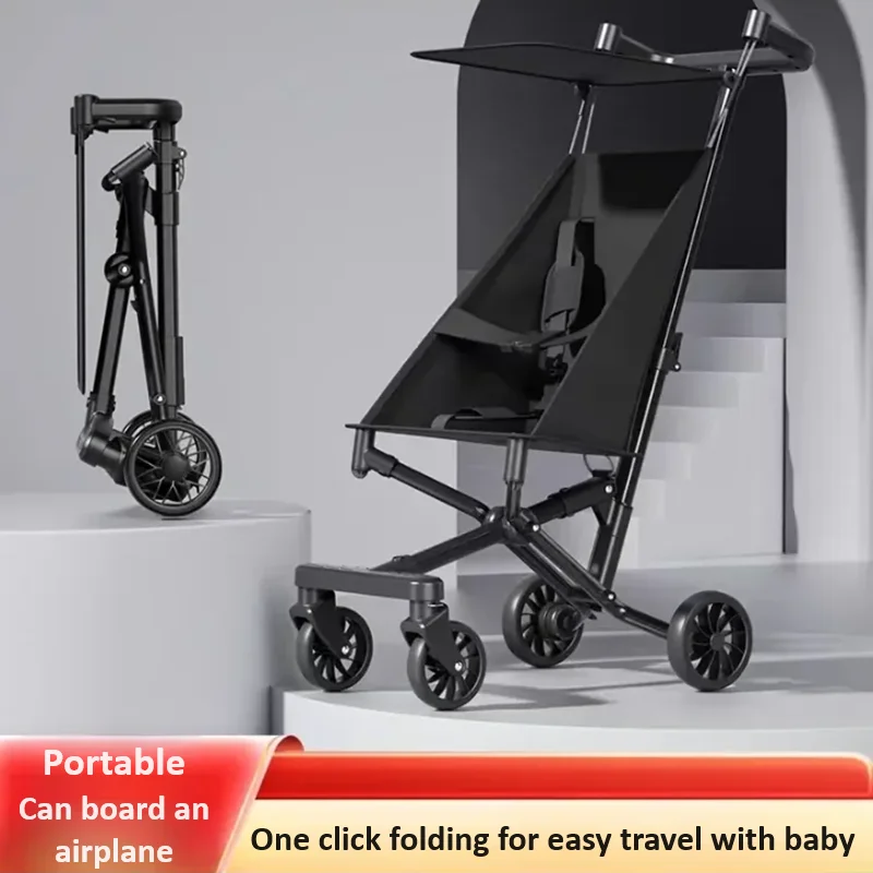

Детская коляска, складной детский ходунок на один клик, портативные легкие коляски с ремнем безопасности, детские тележки, детская тележка с защитой от опрокидывания