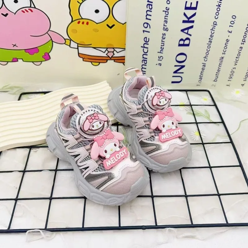 

Kawaii My Melody Sanrio Students Cute Cartoon Comfortable Sneakers Children Anti Slip Running Shoes Flat Shoes Gift for Kids