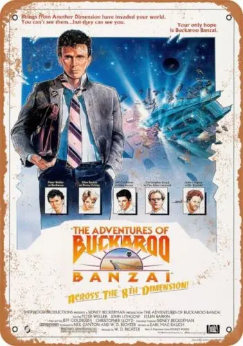 METAL SIGN Buckaroo Banzai 1984 Movie Poster 10