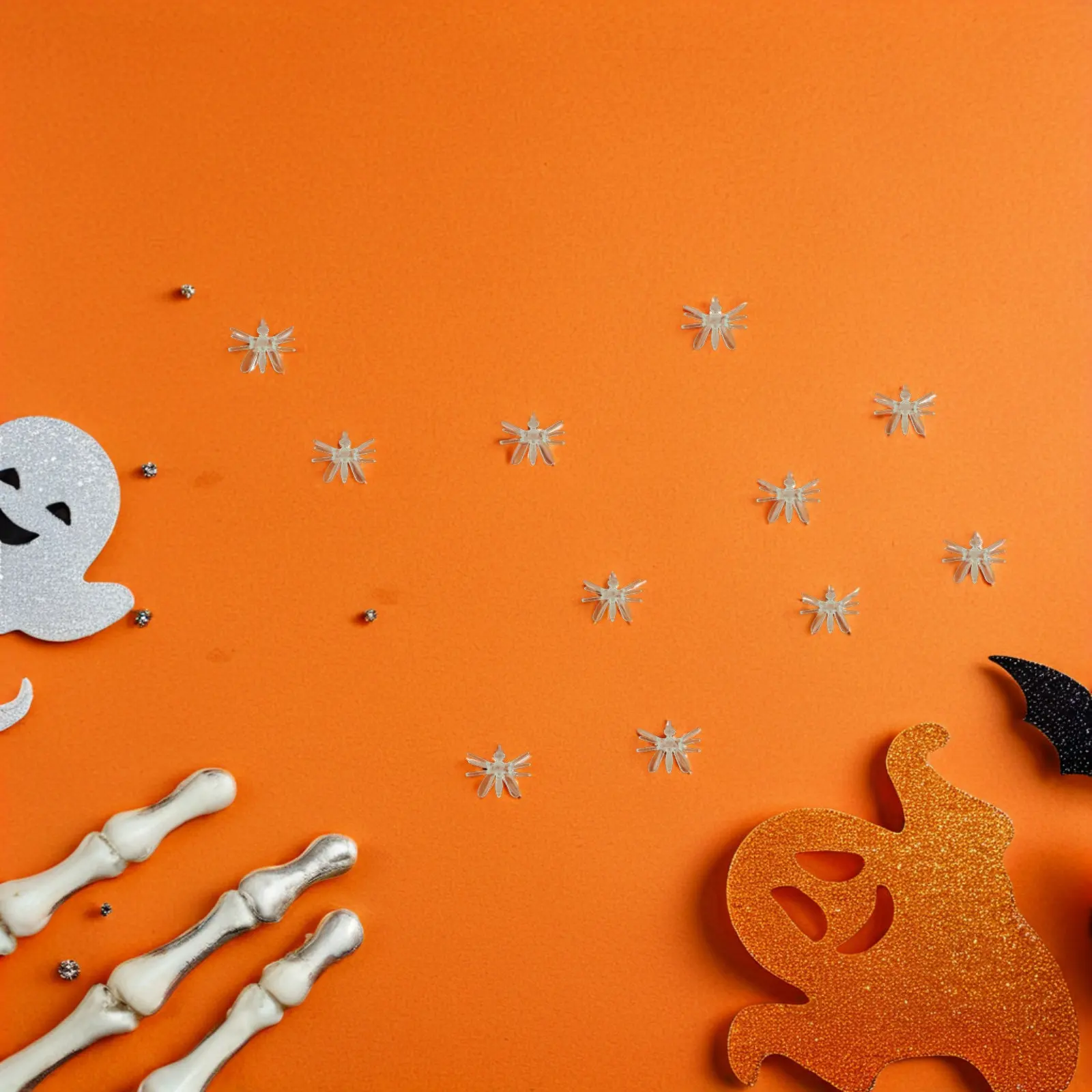 

200Pcs Mini Mosquito Sculptures Halloween Spooky Decor Plastic Fake Insect Party Favors Lightweight Portable Desktop Outdoor