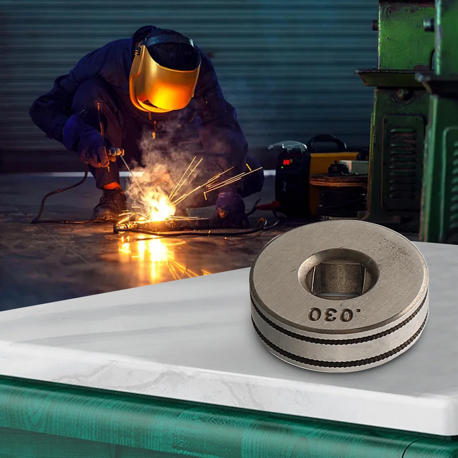Gruppo rullo motore filo saldatore Mig avanzato 0 8 0 9 Kunrled Groove compatibile con il kit elettrico Chicago
