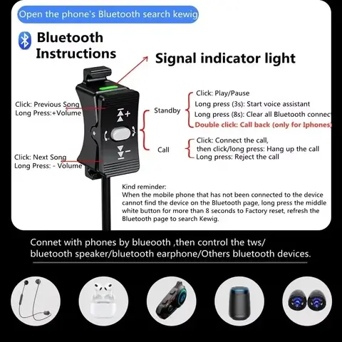 Kewig Motorcykeltelefonhållare med 15W trådlös laddare och USB C 36W snabbladdningsport, för 5,4-7,2 6 best sales kewig - №2
