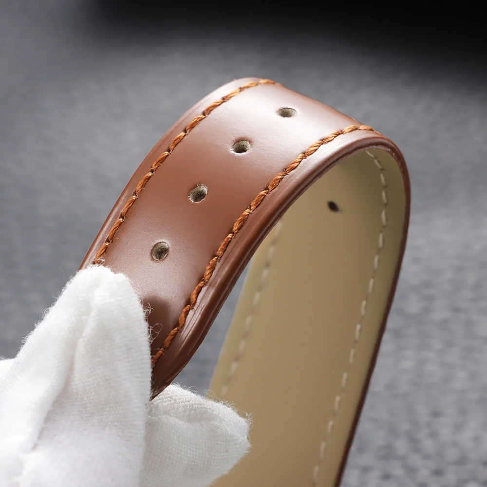 Genuine Cowhide Watchband 19mm 21mm 20mm 22mm for Omega Seamaster 300 for Speedmaster AT150 Folding Buckle Men Sport Bracelets