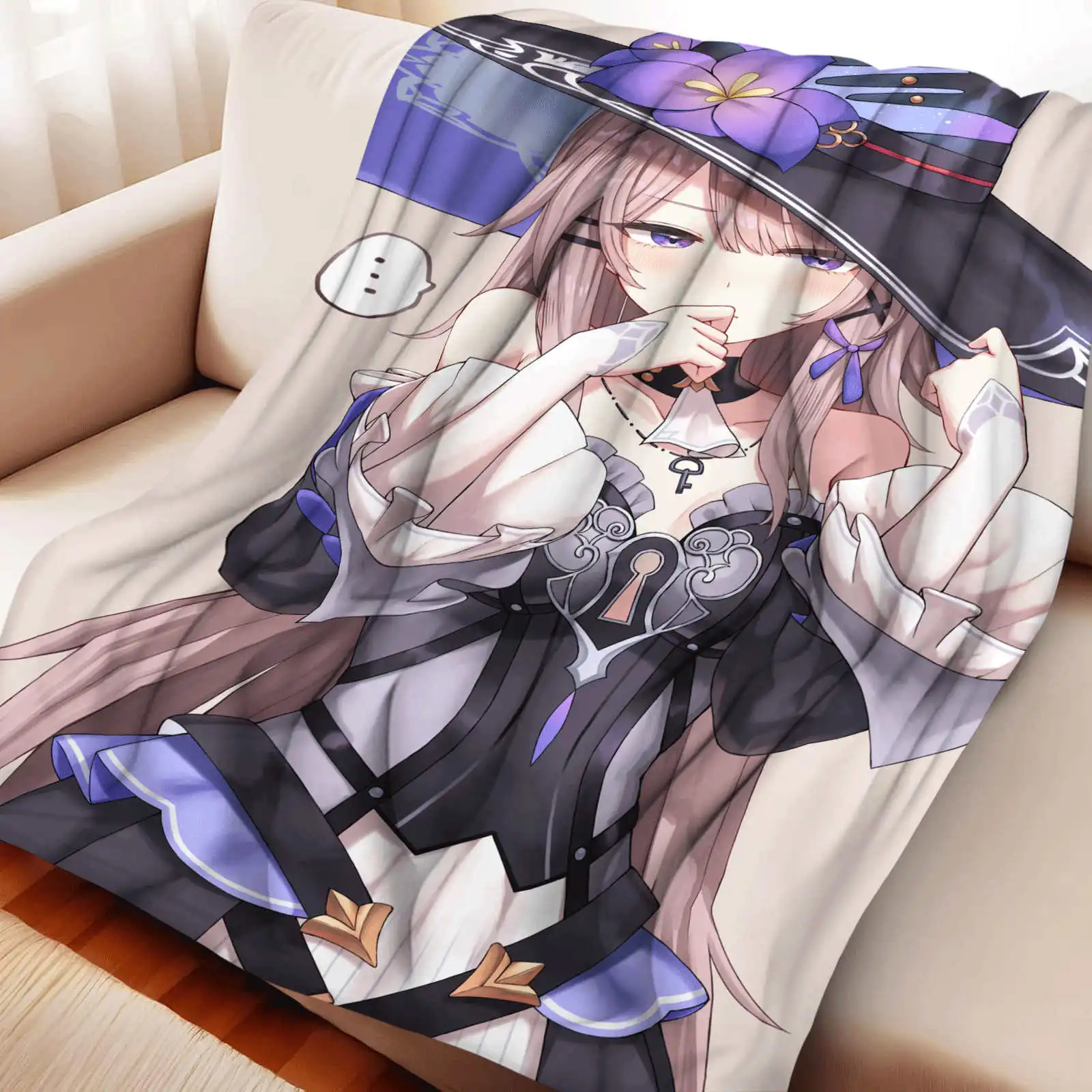 Honkai Star Rail The Herta Flannel Blanket Warmth Soft Air Conditioning Otaku Blanket