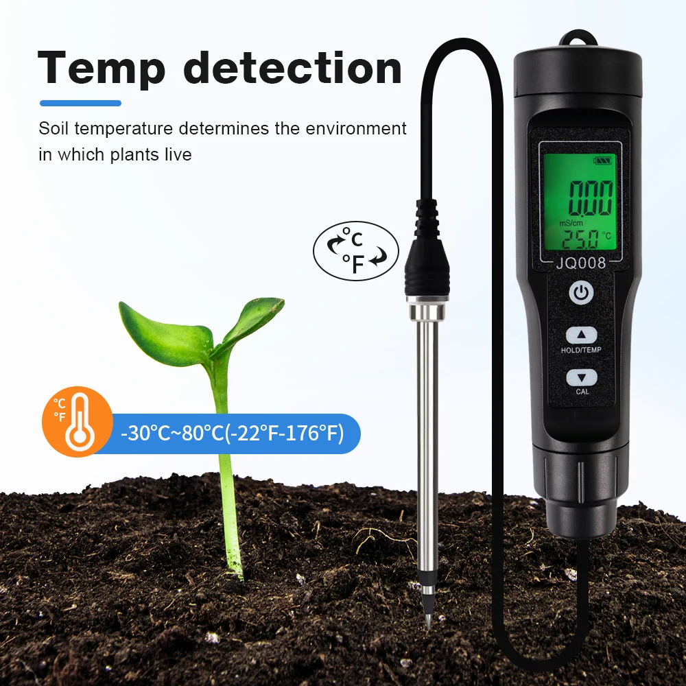 เครื่องตรวจวัดค่า EC/อุณหภูมิใ - Soil Test Digital บทวิจารณ์และราคา