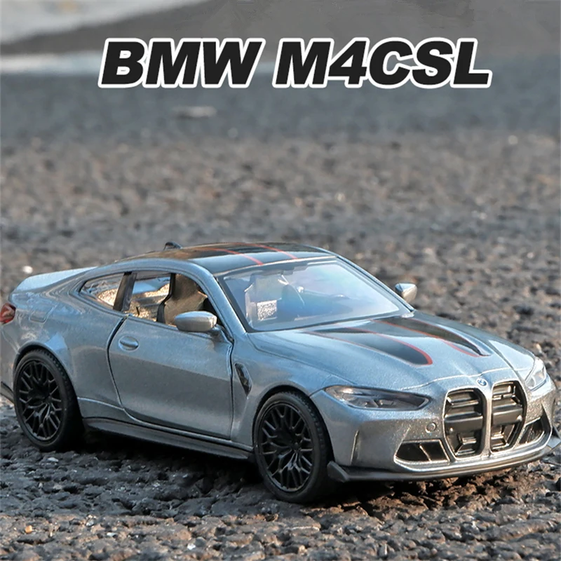 

New 1:36 BMW M4 CSL Alloy Sports Car Model Diecast Metal Racing Car Vehicles Model High Simulation Collection Childrens Toy Gift