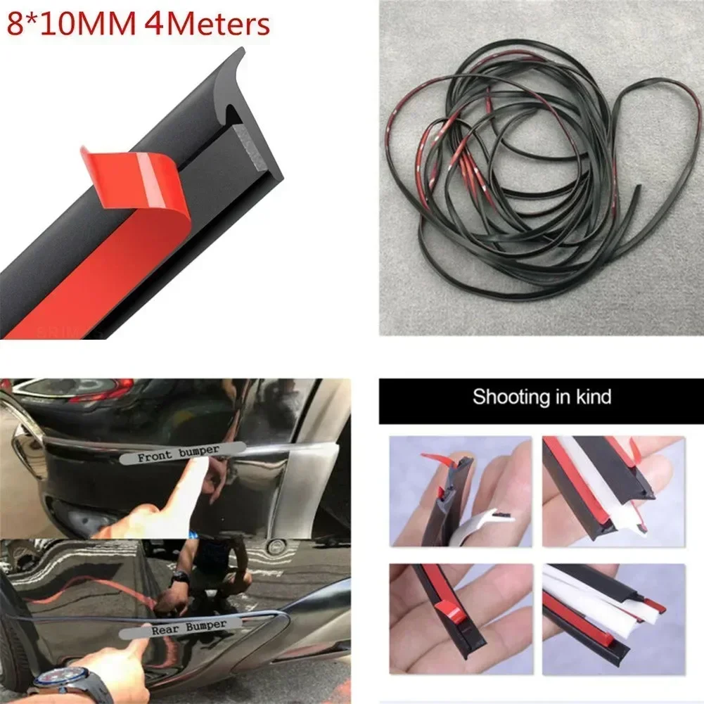 4M Car T-Style Door Weatherstrip – Auto Rubber Sealing Strip for Sound Insulation (New)