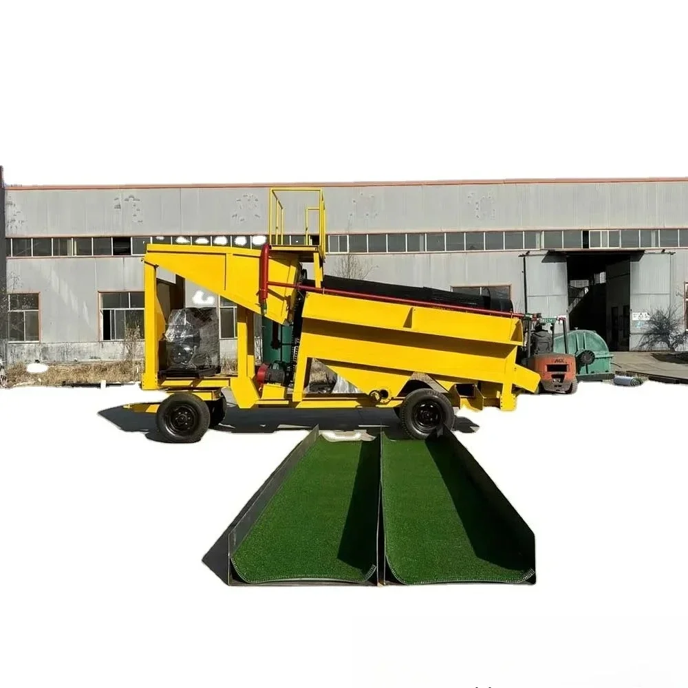 Lavadora rotativa Trommel del diamante del depurador giratorio de la planta de lavado del oro de arena aluvial