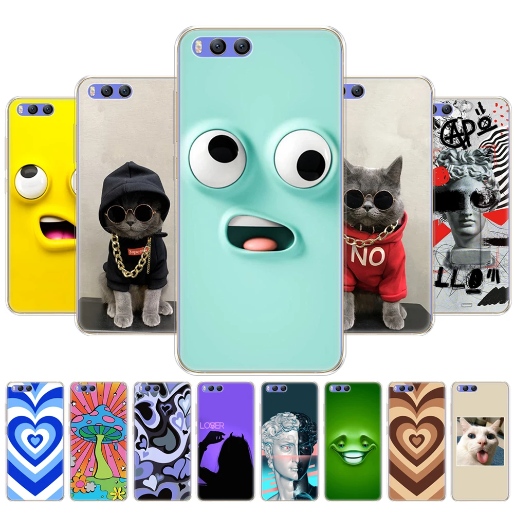 For xiaomi Mi Note 3 Case Cover TPU Silicone Soft Shell For xiaomi Mi Note3 printing protective coque Bumper Funda Etui