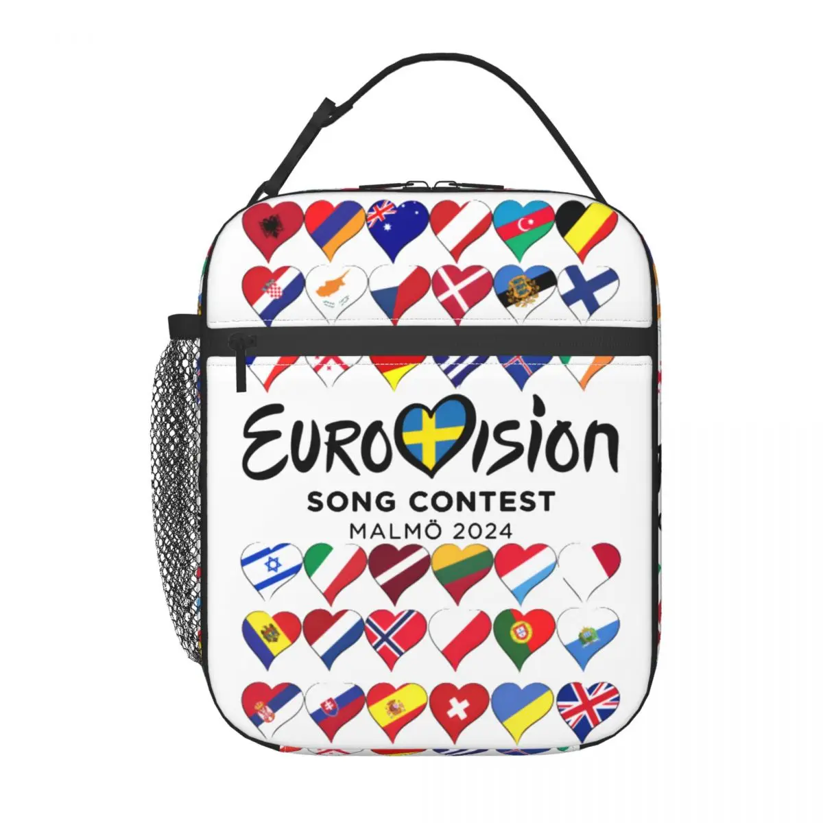 2024 Eurovisions Contest Insulated Lunch Bag Malmo Music Festival Supporter Gift Storage Food Box Portable Thermal Lunch Box