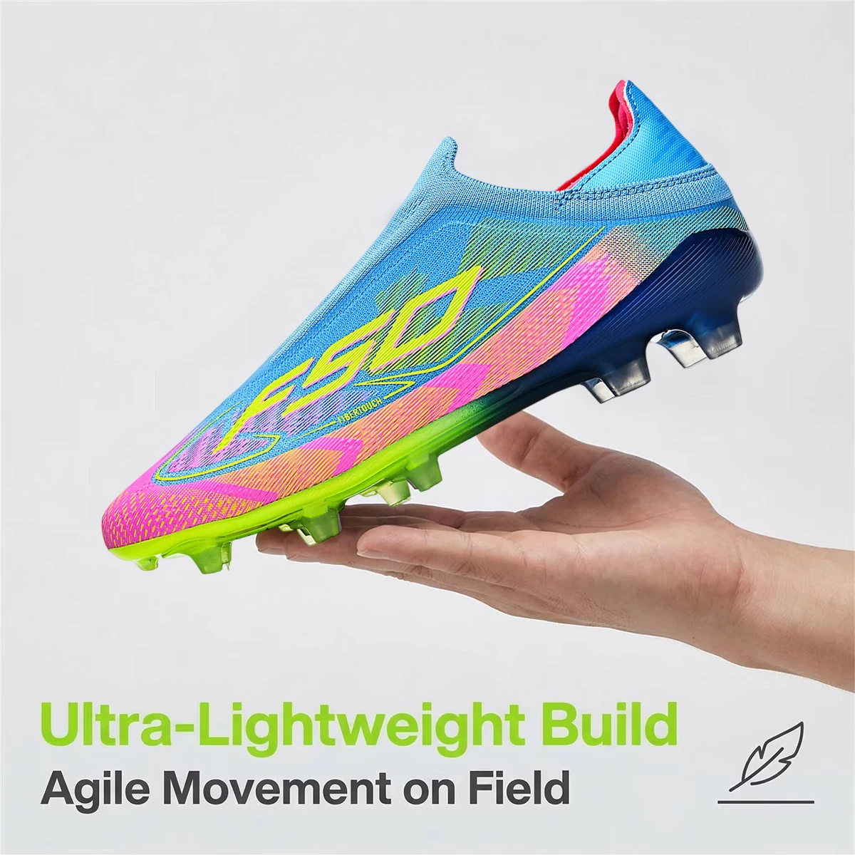 Professional Match Adult AG FG Soccer Cleats Textured PU Upper High-friction TPU Stud Anti-slip Boost Ball Control For Grass