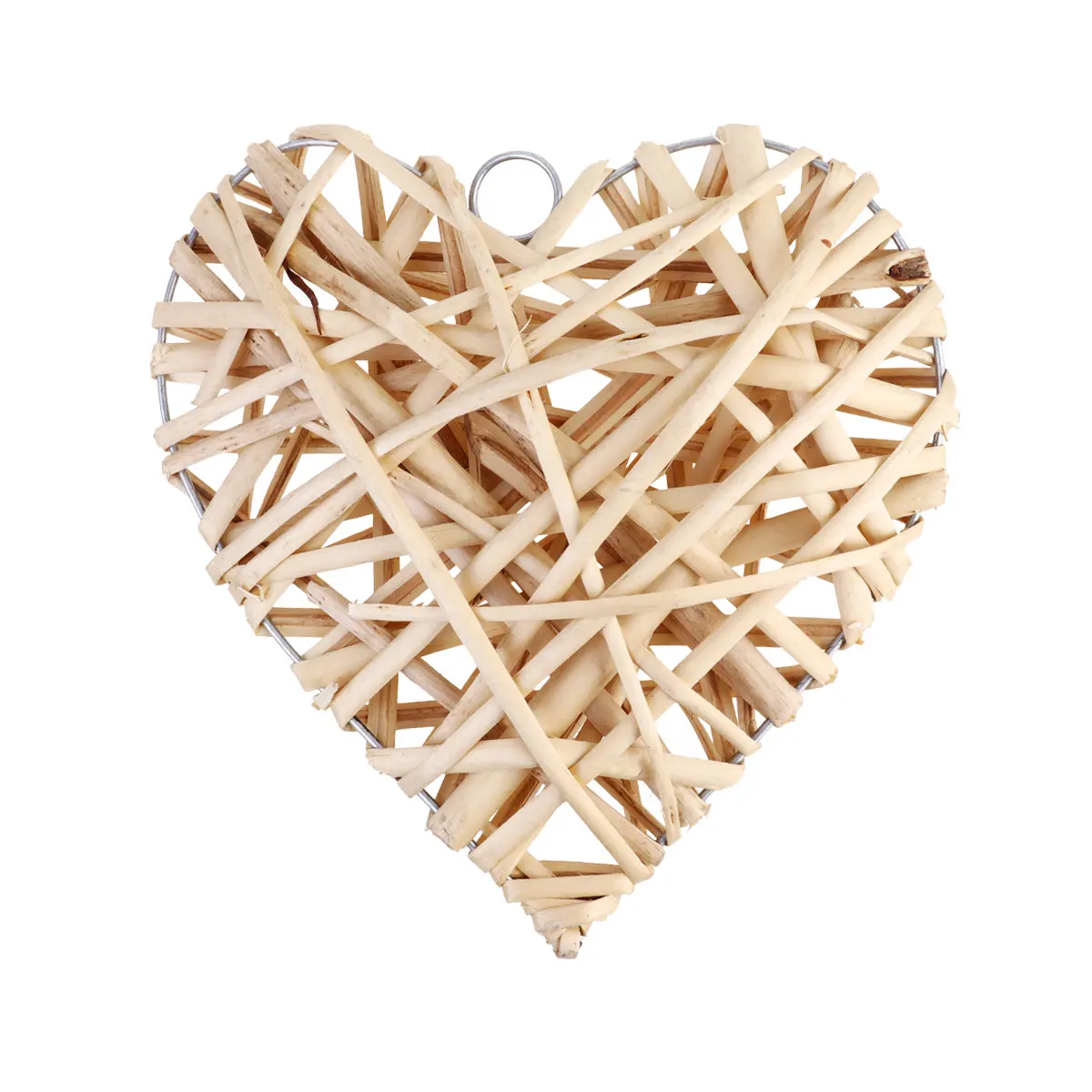 

3PCS Heart Hanging Decorations Rattan Woven Wall Ornaments Photo Props Valentine Hanging Decor For Valentines Day Party Wedding