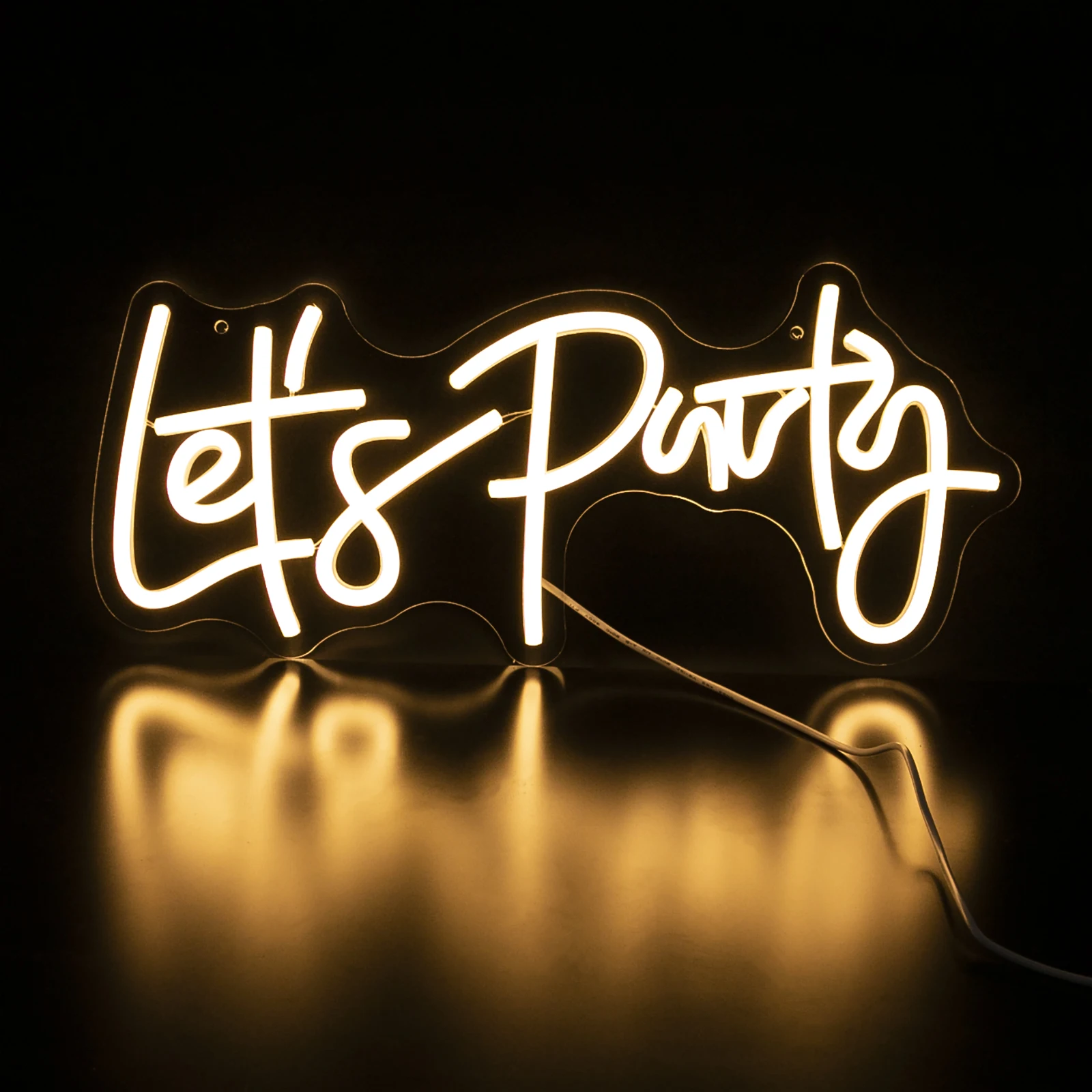 

Led Neon Let's Party Sign First Birthday Party Decorations Oh Baby Sign 1st Birthday Anniversaries Baby Shower Decor