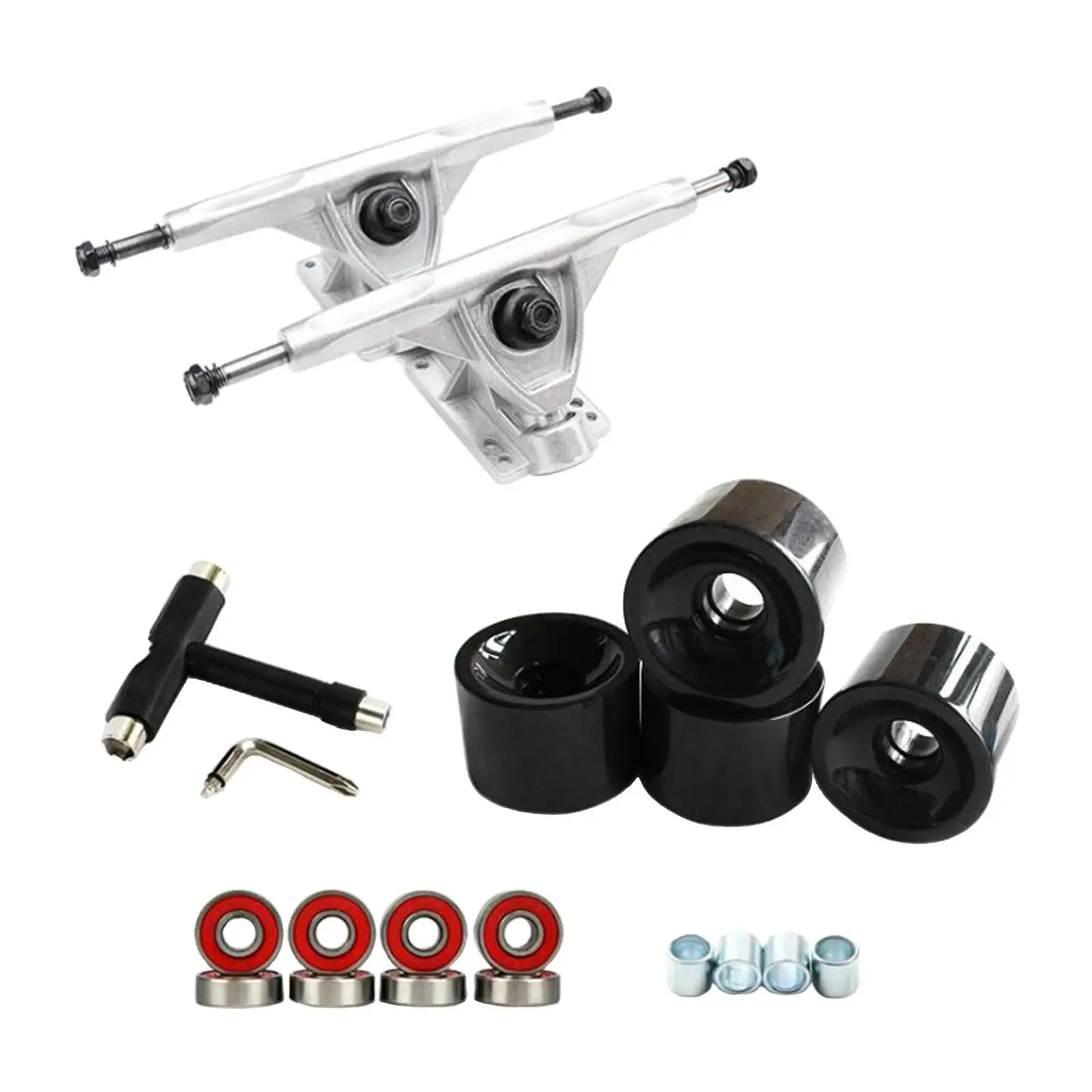 truck-de-skateboard-en-alliage-7-pouces-avec-roulement-abec-11-roue-de-longboard-cle-a-roue-de-skateboard-outil-d'assemblage-multifonction