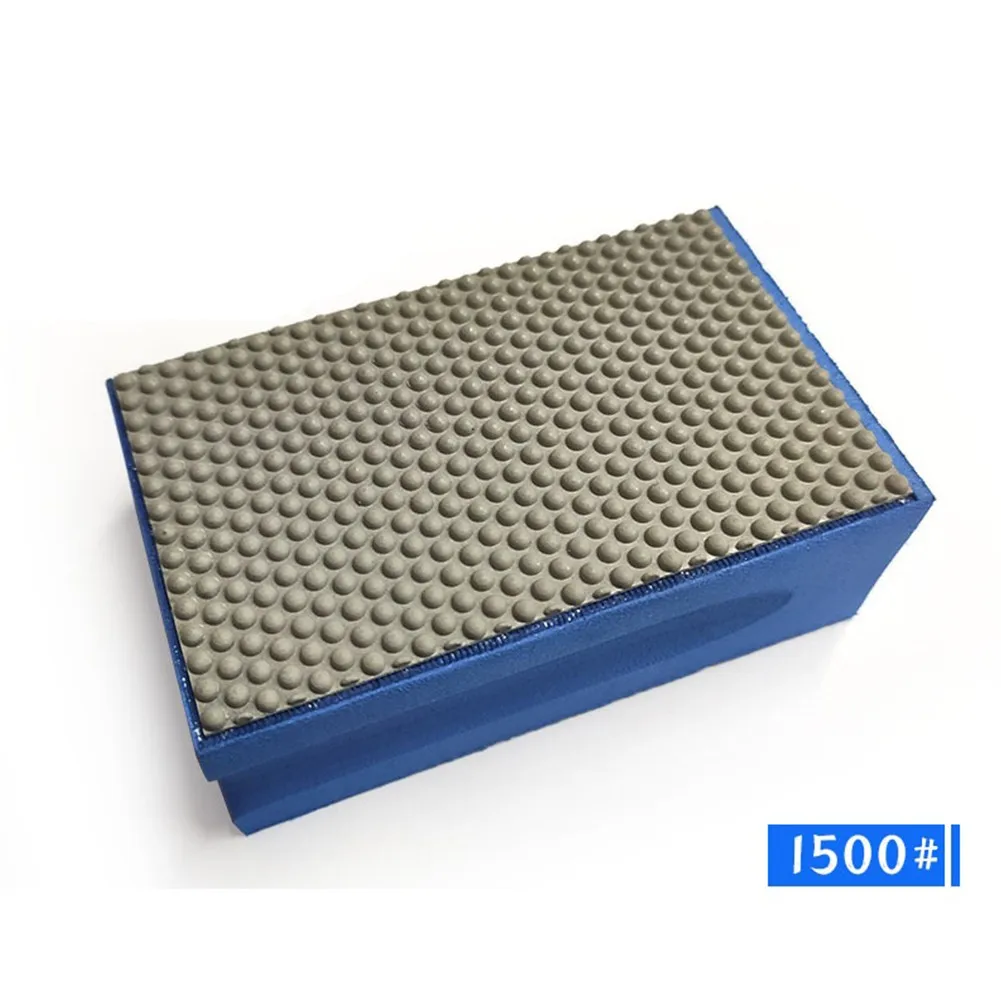 For Granite Marble Ceramic For Tile 90x55mm Foam Backed Hand Polishing Pad Resin Bond Emery Grinding Stone Glass Tool
