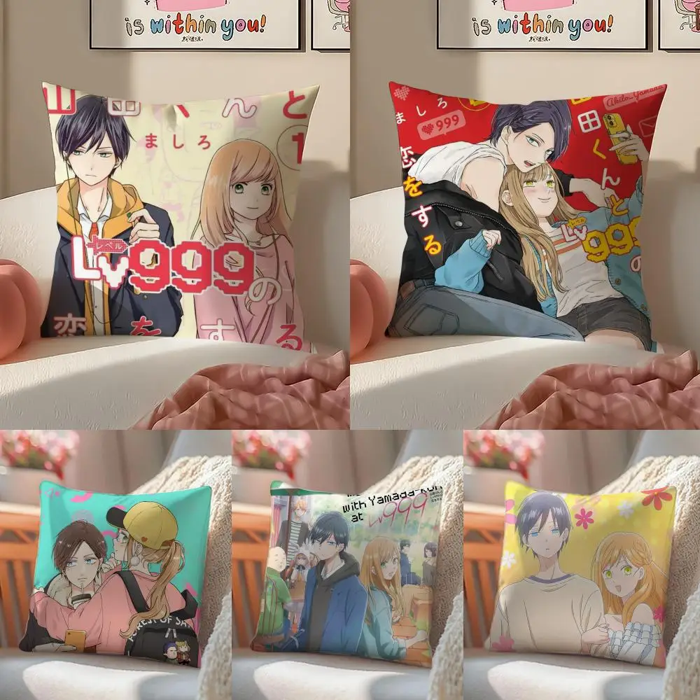 

Наволочка Y-Yamada-kun to Lv999 no Koi wo Suru, льняная, мягкая, декоративная, для дивана, дома, комнаты