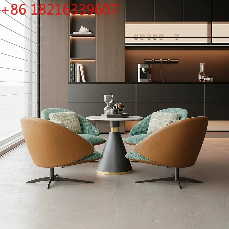 YAO Italian minimalist negotiation table and chair combination hotel lobby sales office