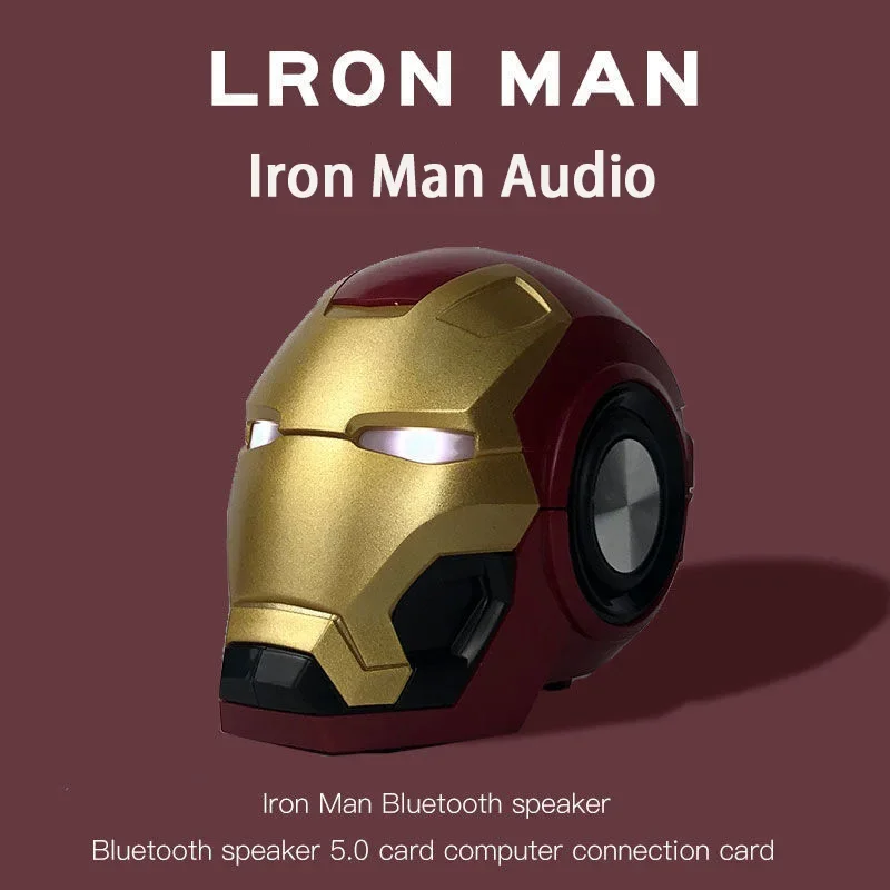 Alto-falante Bluetooth sem fio Bumblebee Iron Man Bluetooth Áudio Alto Presente de desenho animado