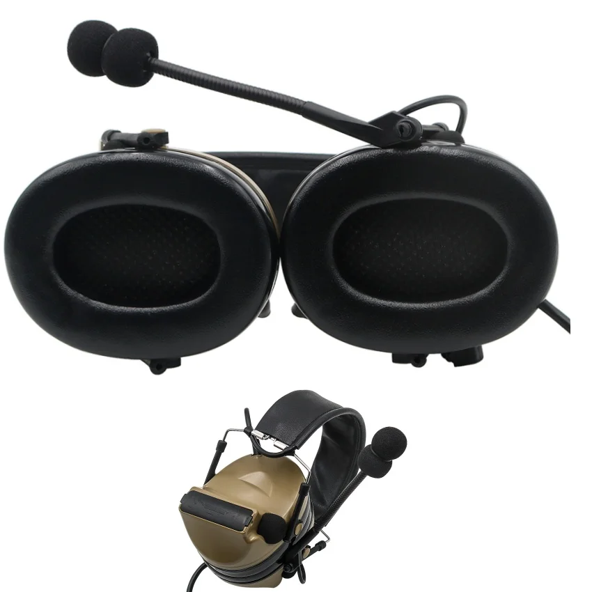 Tactical CII Headset - Outdoor Sports, Hunting, Military Tactical Game C2 Headset, Noise-Canceling Hearing Protection Earmuffs