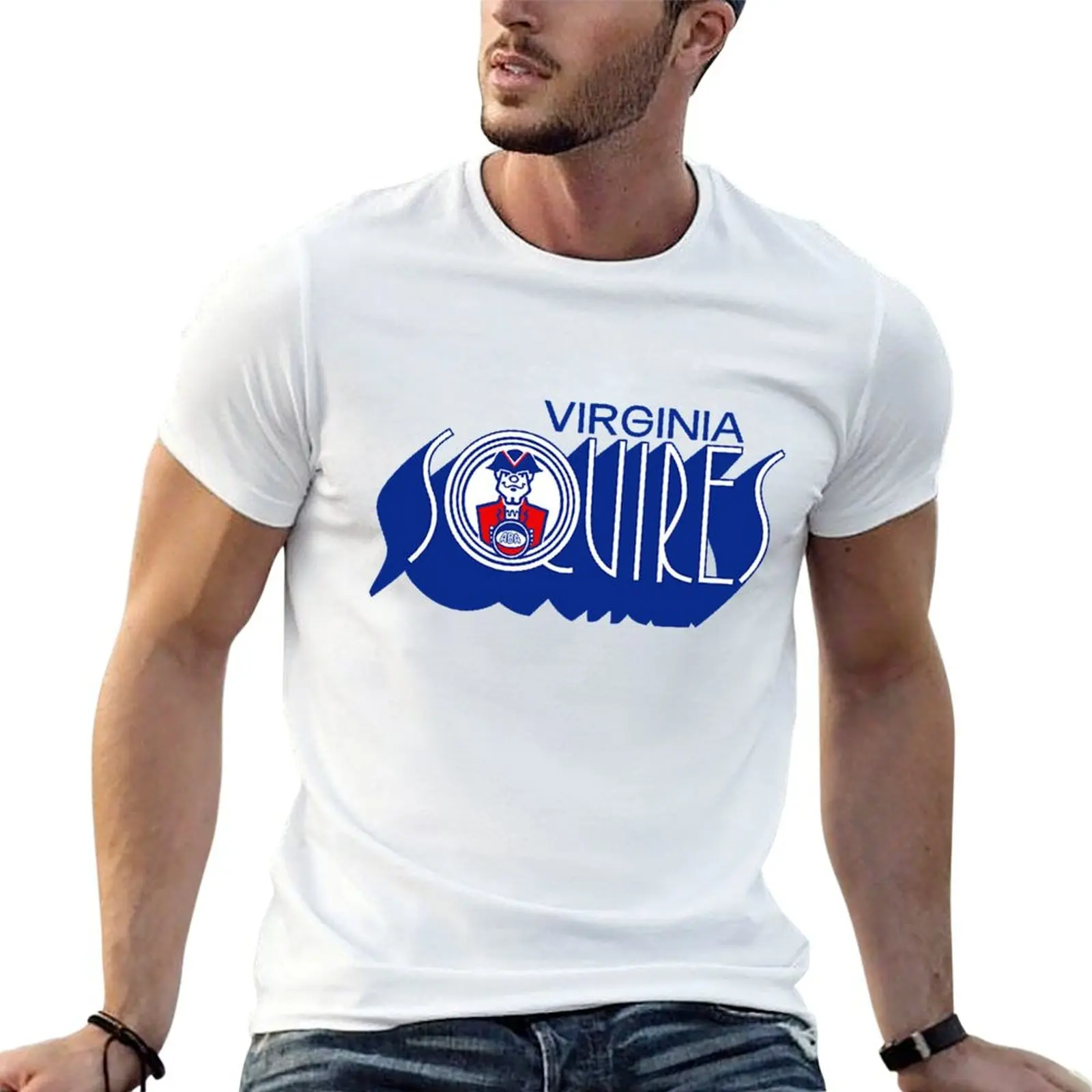 Defunct Virginia Squires ABA Basketball 1972 T-Shirt Minimal Art Print T-Shirt